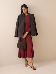 Nobodys Child Red Tallulah Midi Dress - Image 2 of 5