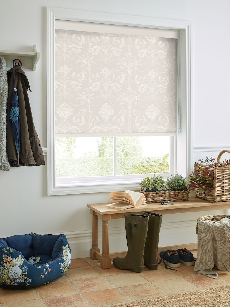 Laura Ashley Grey Josette Made To Measure Roller Blind - Image 2 of 6