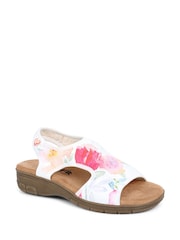 Pavers Easy FIt White Pavers Easy FIt Eloisa Extra Wide 6E Fit White Sandals - Image 2 of 5