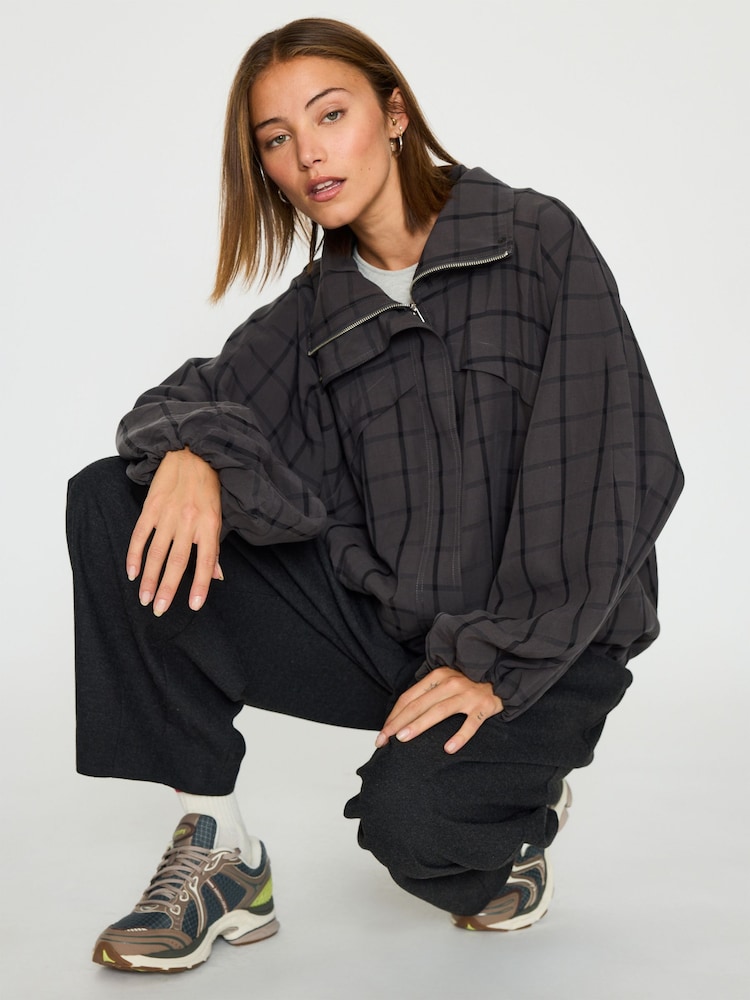 Anthropologie Check Bomber Jacket - Bild 1 von 4 Anthropologie Check Bomber Jacket - Bild 1 von 4