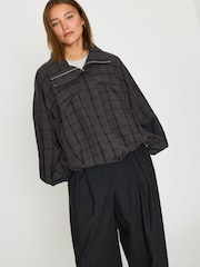 Anthropologie Check Bomber Jacket - Bild 4 von 4