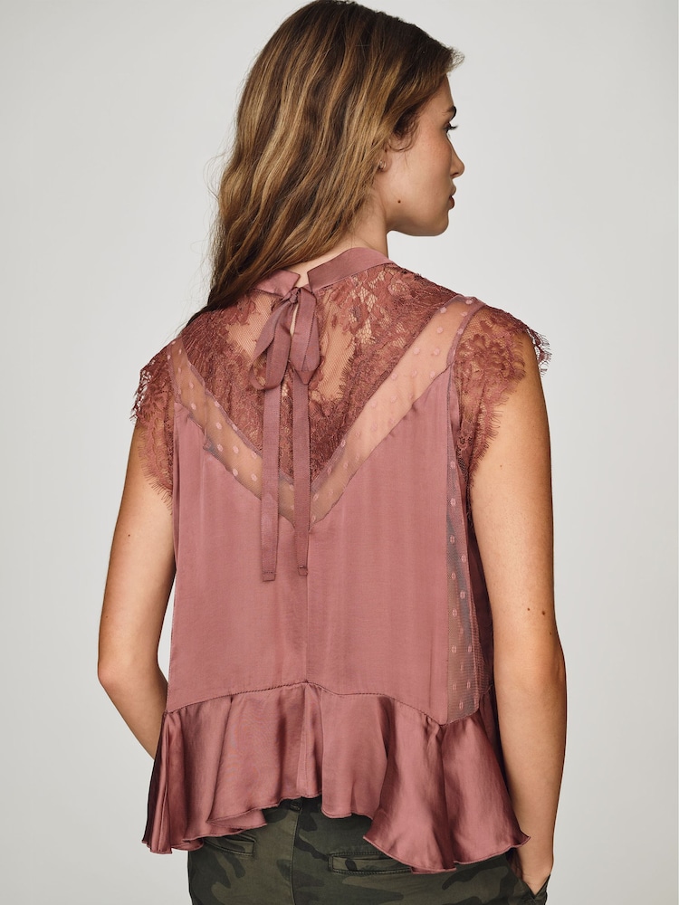Çəhrayı - Anthropologie Harmony Şəffaf Krujevalı Peplum Bluza - 4şəkildən 2 şəkil Çəhrayı - Anthropologie Harmony Şəffaf Krujevalı Peplum Bluza - 4şəkildən 2 şəkil