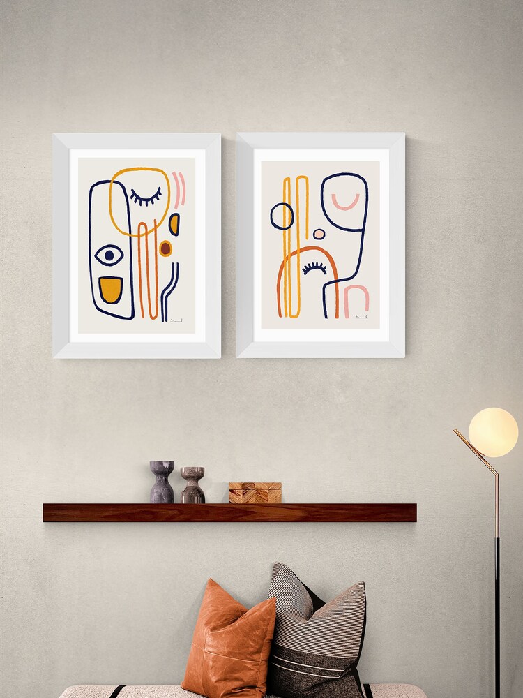 East End Prints Natural Feel Good Wall Set by Dan Hobday - Image 1 of 2