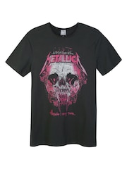 Amplified Grey Metallica Wherever I May Roam 100% Cotton T-Shirt - Image 4 of 4