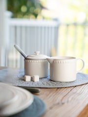 Mary Berry Set of 2 White Sugar & Milk Jugs - Image 1 of 4