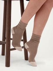Hobbs Natural Ribbed Single Socks - Image 1 of 5
