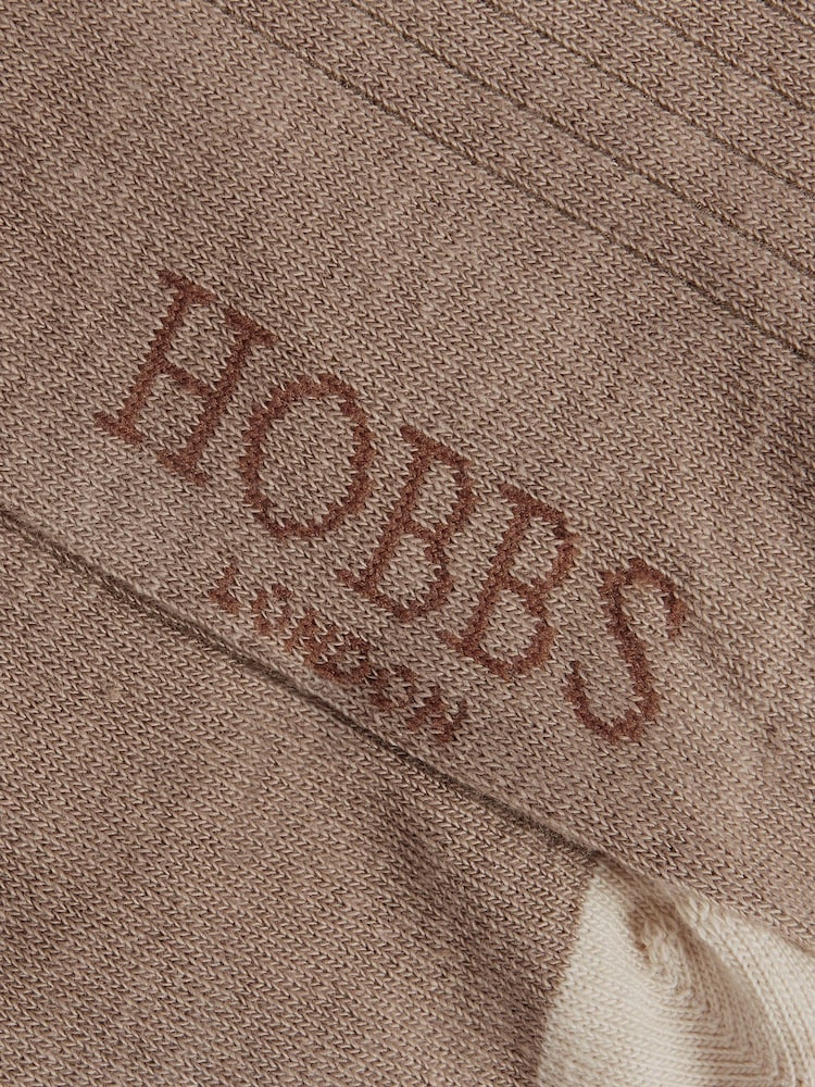 Hobbs Natural Ribbed Single Socks - Image 5 of 5 Hobbs Natural Ribbed Single Socks - Image 5 of 5