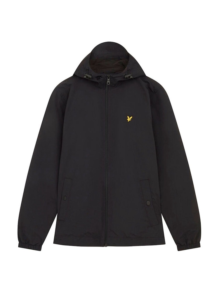 Lyle & Scott Black Zip Through Hooded Jacket - Image 5 of 5