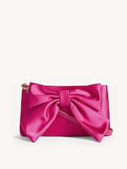 Hobbs Pink Maisey Bow Clutch Bag - Image 3 of 4