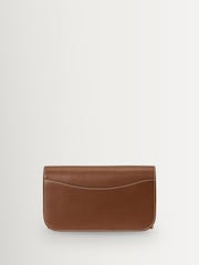 Polo Ralph Lauren Brown ID Leather Wallet on a Chain Cross-Body Bag - Image 2 of 5
