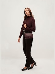 Hobbs Purple Briella Cross-Body Bag - Image 1 of 4