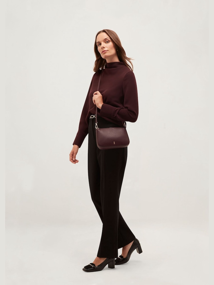 Hobbs Purple Briella Cross-Body Bag - Image 1 of 4 Hobbs Purple Briella Cross-Body Bag - Image 1 of 4