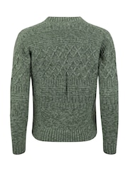 Weird Fish Green Amiens Mixed Stitch Cardigan - Image 7 of 7