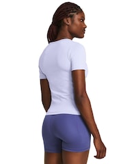 Under Armour Blue/White Train Seamless Short Sleeve T-Shirt - Image 3 of 3