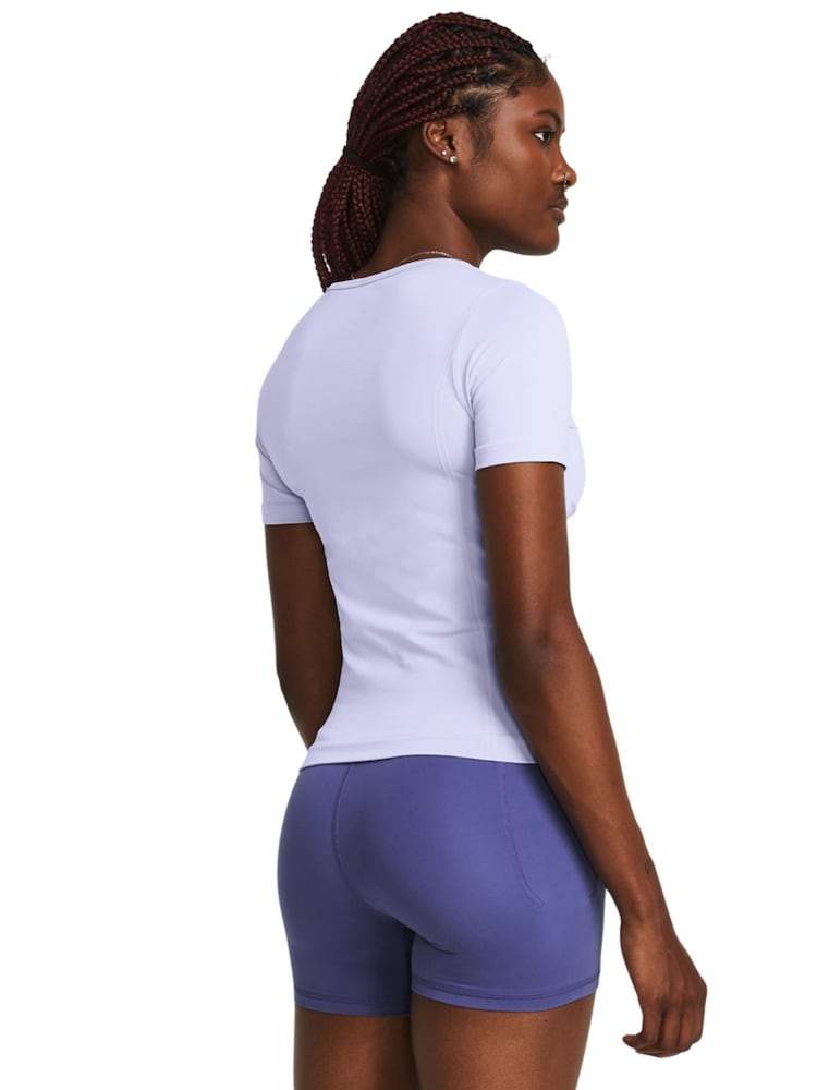 Under Armour Blue/White Train Seamless Short Sleeve T-Shirt - Image 3 of 3