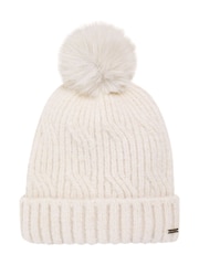 Weird Fish Cream Blagdon Sparkle Bobble Hat - Image 3 of 4