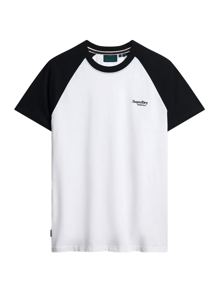 Superdry White Essential Logo Baseball T-Shirt - Image 5 of 7