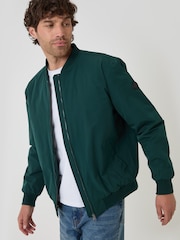 Threadbare Green Showerproof Padded Bomber Jacket - Image 1 of 6