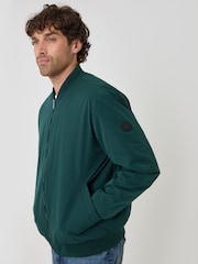 Threadbare Green Showerproof Padded Bomber Jacket - Image 4 of 6