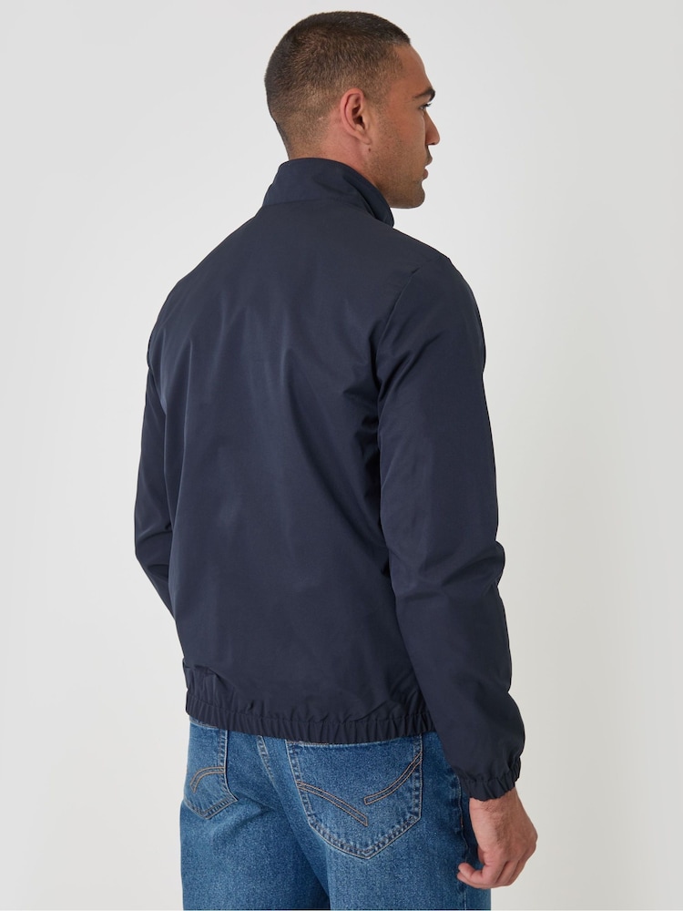 Azul - Chaqueta Harrington impermeable con zíper Threadbare - Imagen 2 de 5 Azul - Chaqueta Harrington impermeable con zíper Threadbare - Imagen 2 de 5