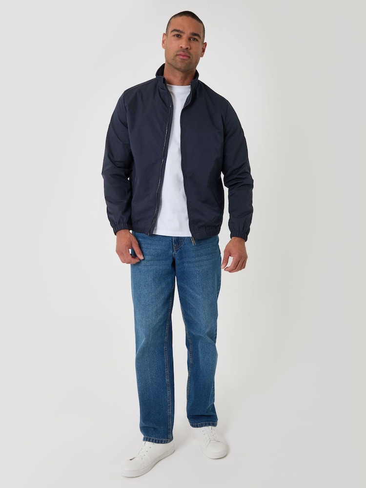 Azul - Chaqueta Harrington impermeable con zíper Threadbare - Imagen 5 de 5 Azul - Chaqueta Harrington impermeable con zíper Threadbare - Imagen 5 de 5