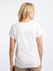 Off White - Weird Fish Wildflowers Front Print Cotton Graphic T-Shirt - 6的图像2｝
