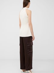 French Connection Cream Harrie Halterneck Waistcoat - Image 2 of 4