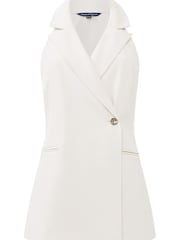 French Connection Cream Harrie Halterneck Waistcoat - Image 4 of 4