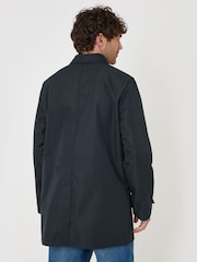 Threadbare Blue Showerproof Collared Longline Jacket - Image 3 of 5