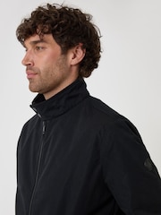 Threadbare Black Showerproof Microfibre Harrington Jacket - Image 5 of 6