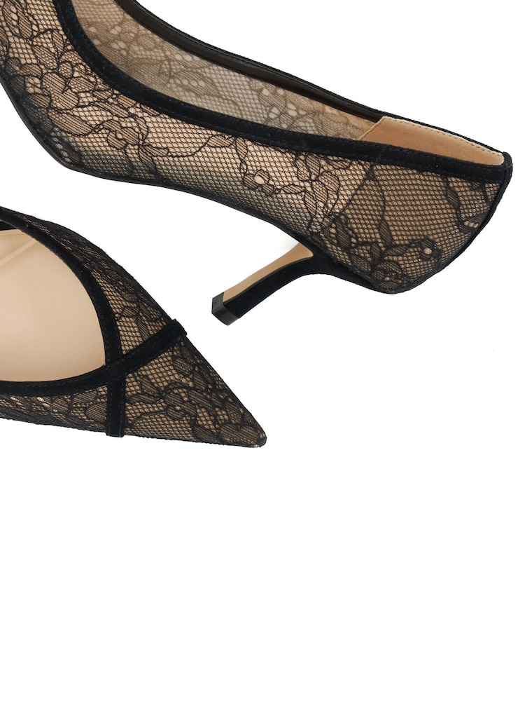 Dune London Black Ascend Court Shoes - Image 6 of 6