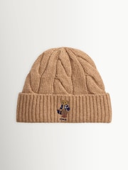 Polo Ralph Lauren Brown Bear Knit Beanie - Image 2 of 3