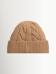 Polo Ralph Lauren Brown Bear Knit Beanie - Image 3 of 3