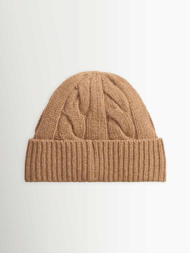 Polo Ralph Lauren Brown Bear Knit Beanie - Image 3 of 3