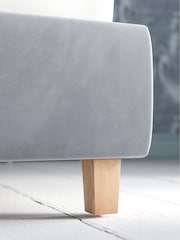Laura Ashley Hayden Velvet Steel Grey Chatsworth Bed Upholstered - Image 4 of 5