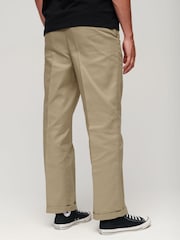 Superdry Brown Straight Chinos Trousers - Image 2 of 6