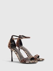 River Island Leopard Stiletto Heeled Sandals - Bilde 2 av 5