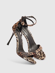 River Island Leopard Stiletto Heeled Sandals - Bilde 4 av 5