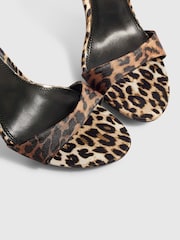 River Island Leopard Stiletto Heeled Sandals - Bilde 5 av 5
