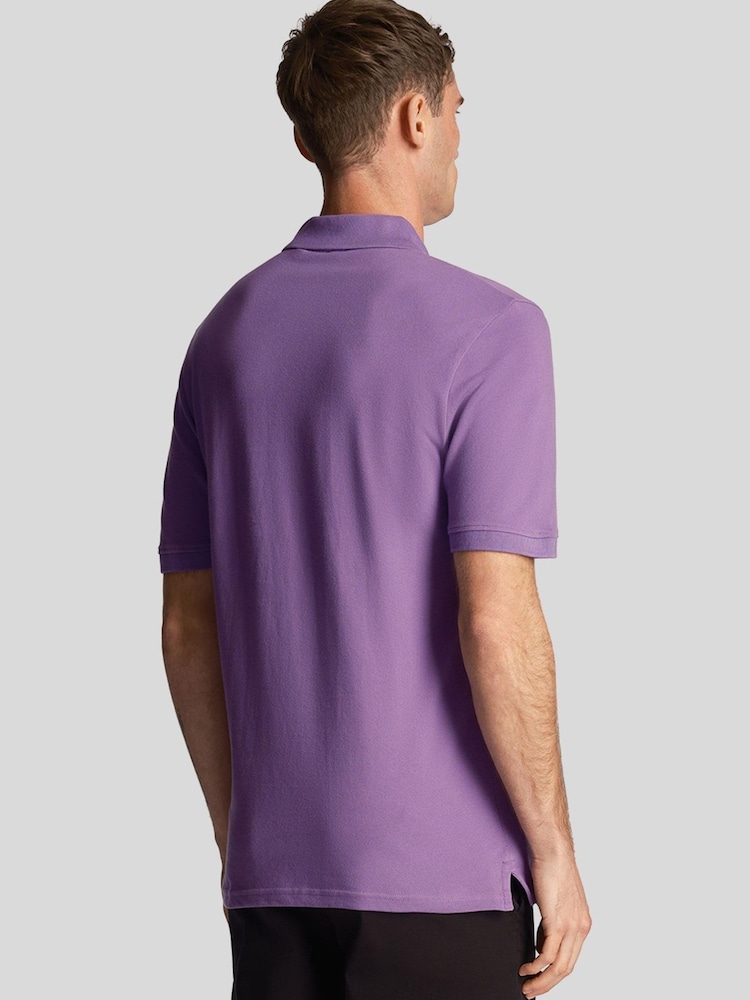 لون بنفسجي - قميص بولو كلاسيكي من Lyle & Scott  - صورة 2 من 4