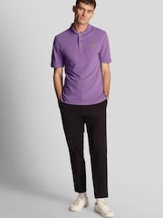 لون بنفسجي - قميص بولو كلاسيكي من Lyle & Scott  - صورة 3 من 4