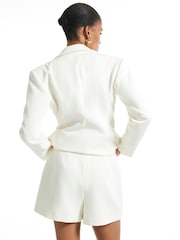 River Island Cream Wrap Front Skort - Image 3 of 4