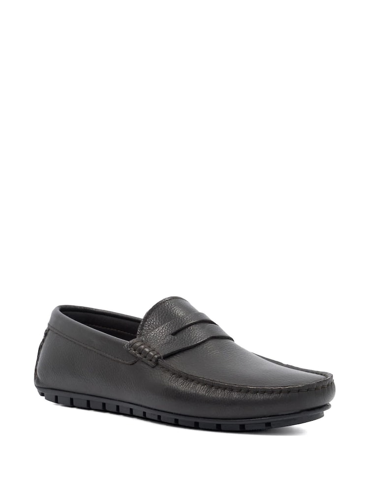 Dune London Brown Brackley Moccasins - Image 2 of 5 Dune London Brown Brackley Moccasins - Image 2 of 5