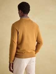 Joules Jarvis Dark Yellow Crew Neck Knitted Jumper - Image 2 of 7