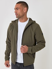 Threadbare Green Showerproof Ripstop Hooded Jacket - Image 1 of 5