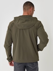 Threadbare Green Showerproof Ripstop Hooded Jacket - Image 3 of 5