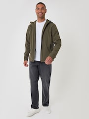 Threadbare Green Showerproof Ripstop Hooded Jacket - Image 4 of 5