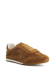 Dune London Tan Brown Elora Trainers - Image 2 of 5