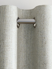 Natural Textured Fleck Eyelet Blackout/Thermal Curtains - Image 6 of 7