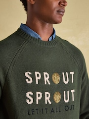 Joules Sprout, Sprout, Let It All Out Crew Neck Jumper - Image 4 of 5